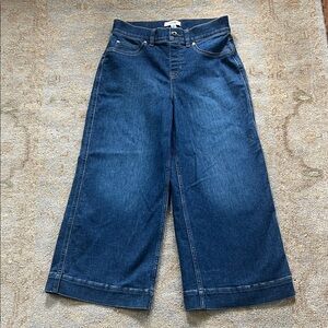 SPANX Women's Cropped Jeans - Dark Blue